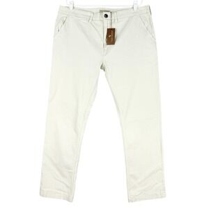 Elliot Mulryan Men's Straight Leg Stretch Classic Beige Chino Pants Sz 38x32 NWT